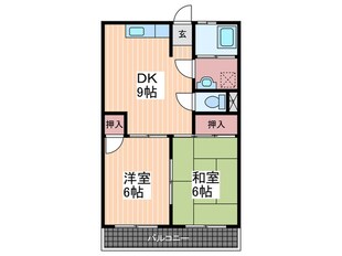 迫本マンションの物件間取画像